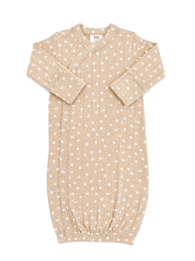 Almond Bloom - Organic Pointelle Gown