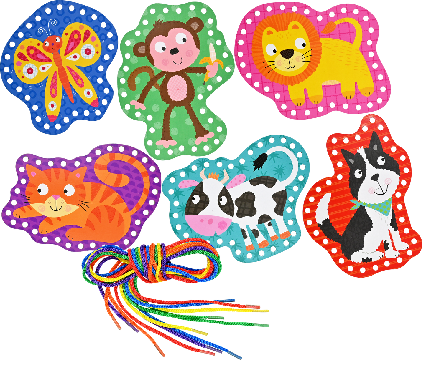 Animals Lacing Cards