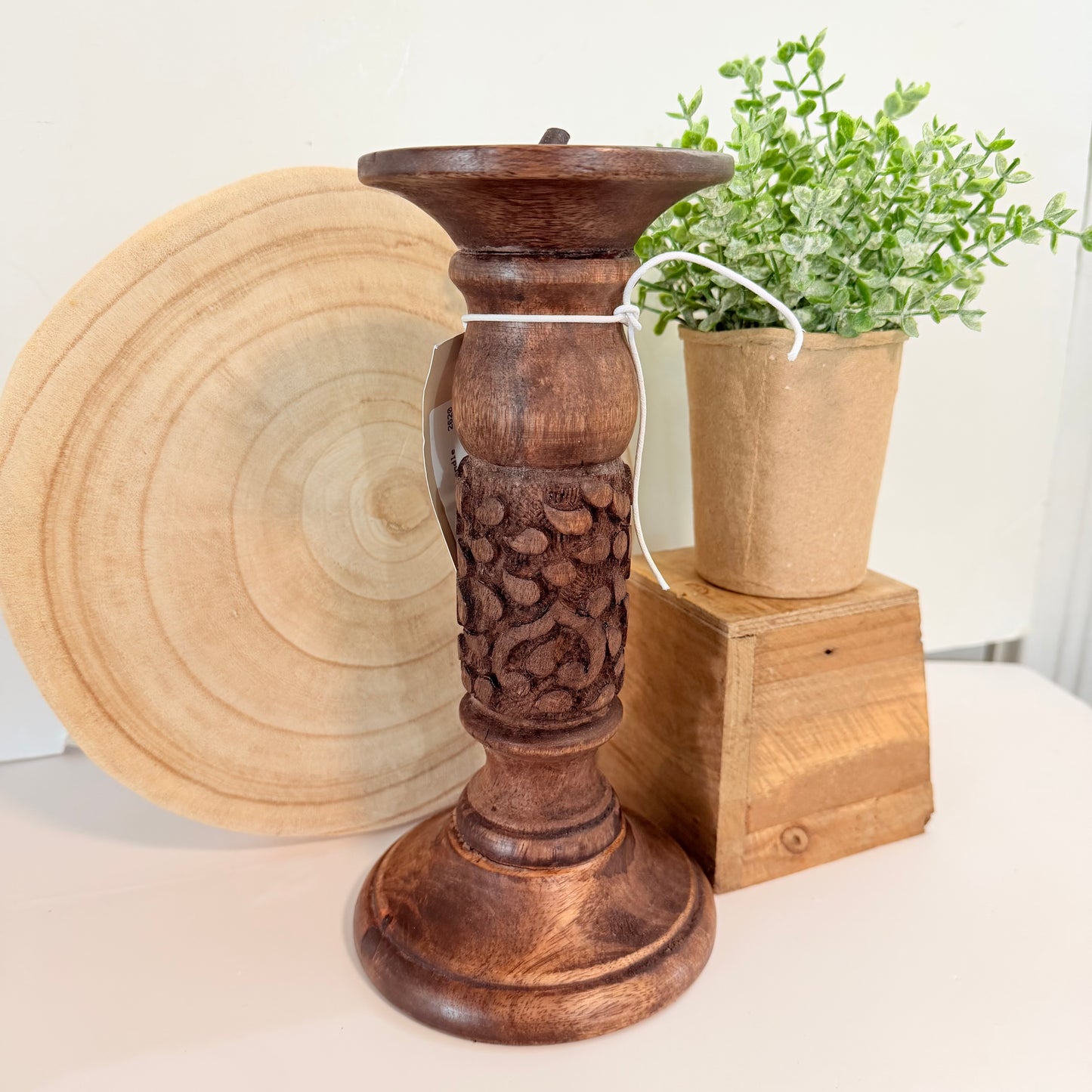 Mango Walnut Candle Holder