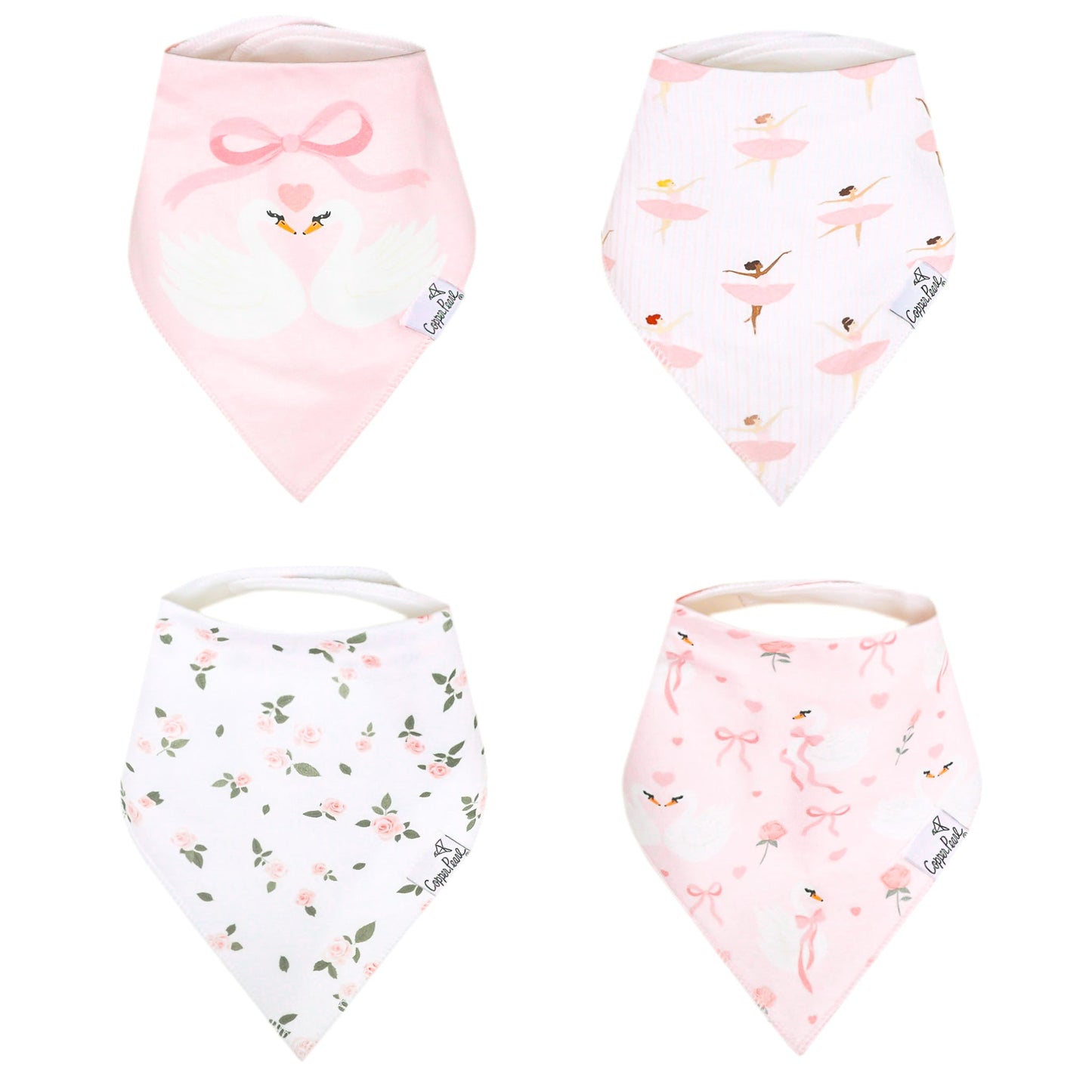 Copper Pearl Bandana Bib Set