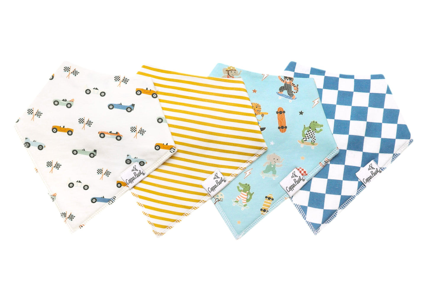 Copper Pearl Bandana Bib Set