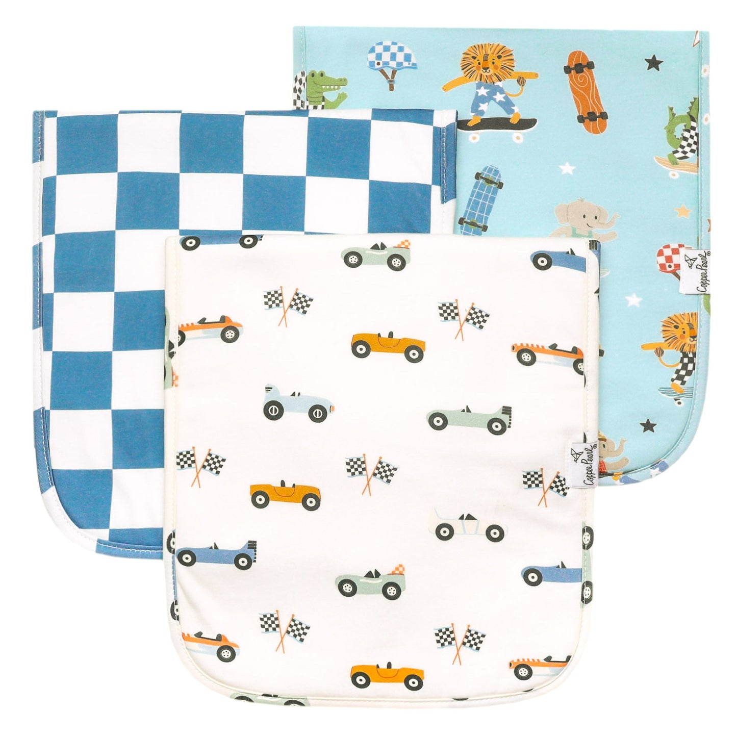 Copper Pearl Burp Cloths Set