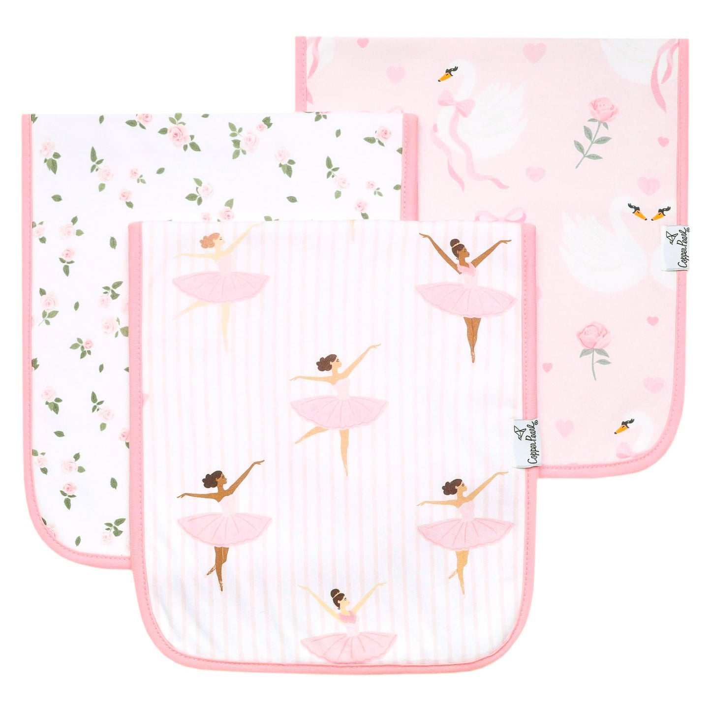 Copper Pearl Burp Cloths Set