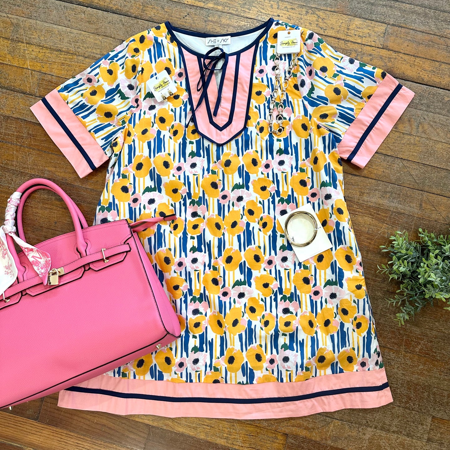 Printed Mini Dress