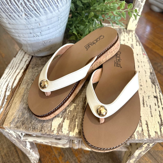 Off The Deep End Ivory Sandals