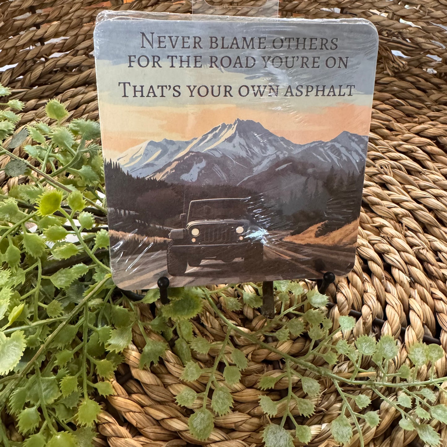 Never Blame Others For The Road- Paper Coaster 6pk