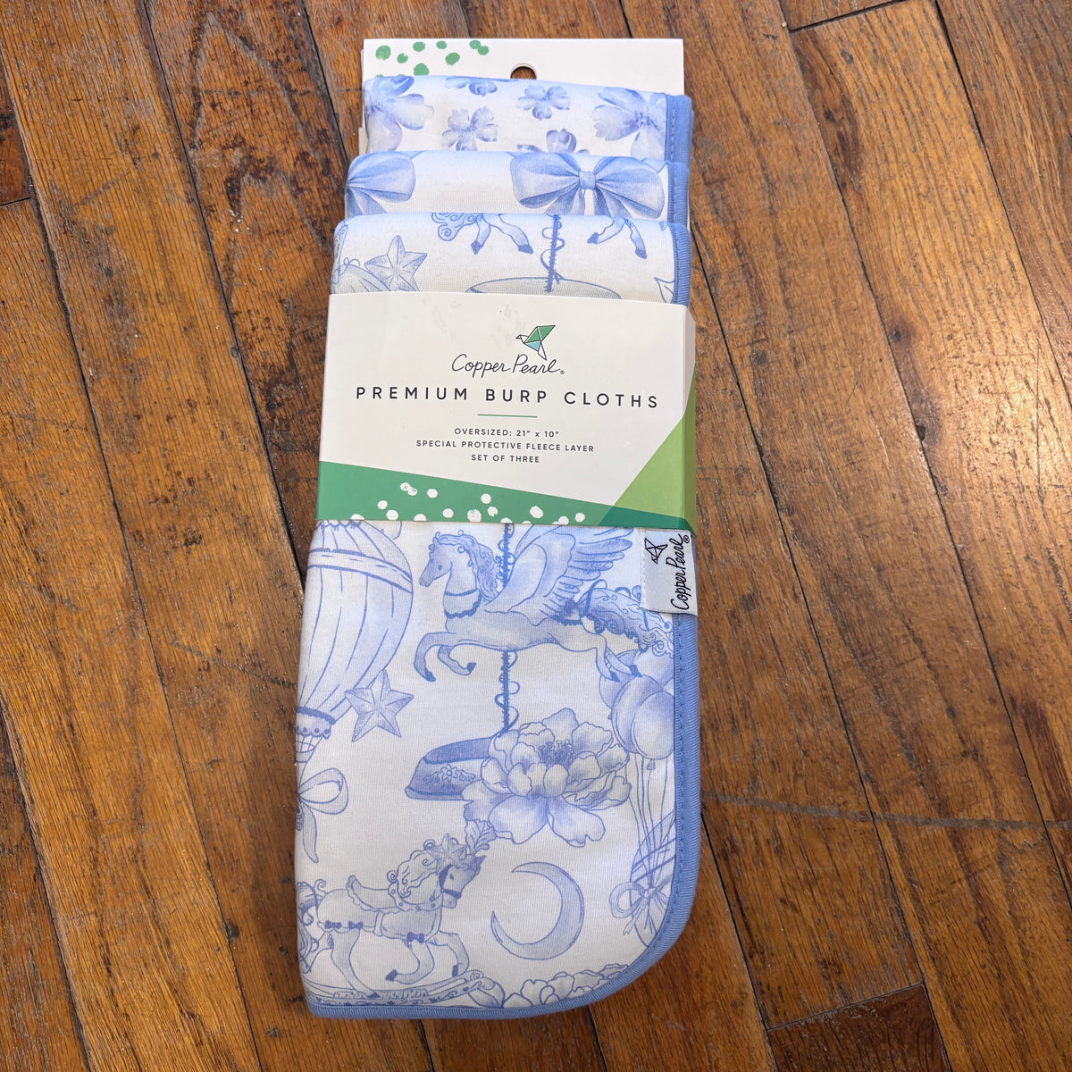 Copper Pearl Burp Cloths Set