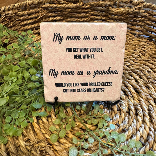 My Mom As A Mom Ceramic Coaster