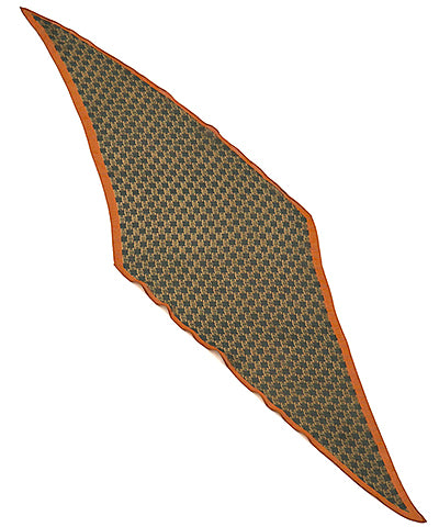 Orange Puzzle Print Scarf