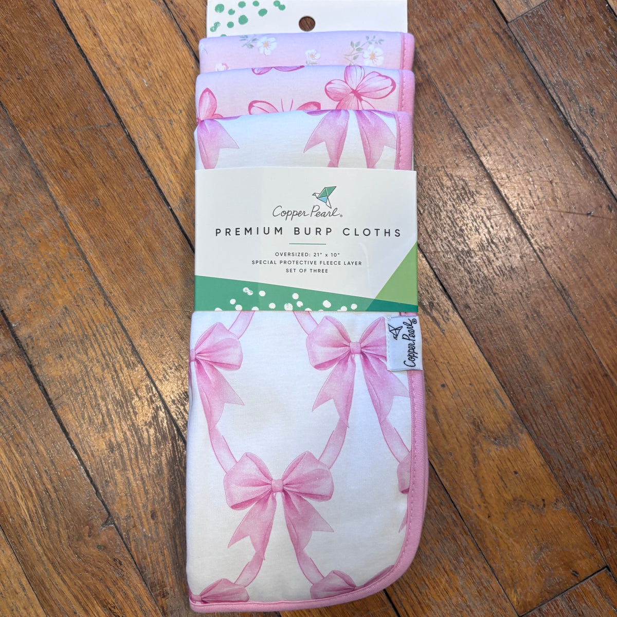 Copper Pearl Burp Cloths Set