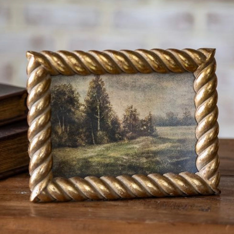 5 × 7-Inch Gold Twist Picture Frame