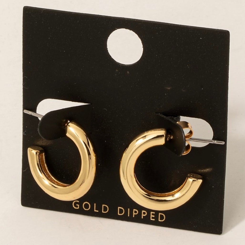 Tube Hoop Earrings