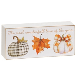 Always Wonderful Pumpkin Sign