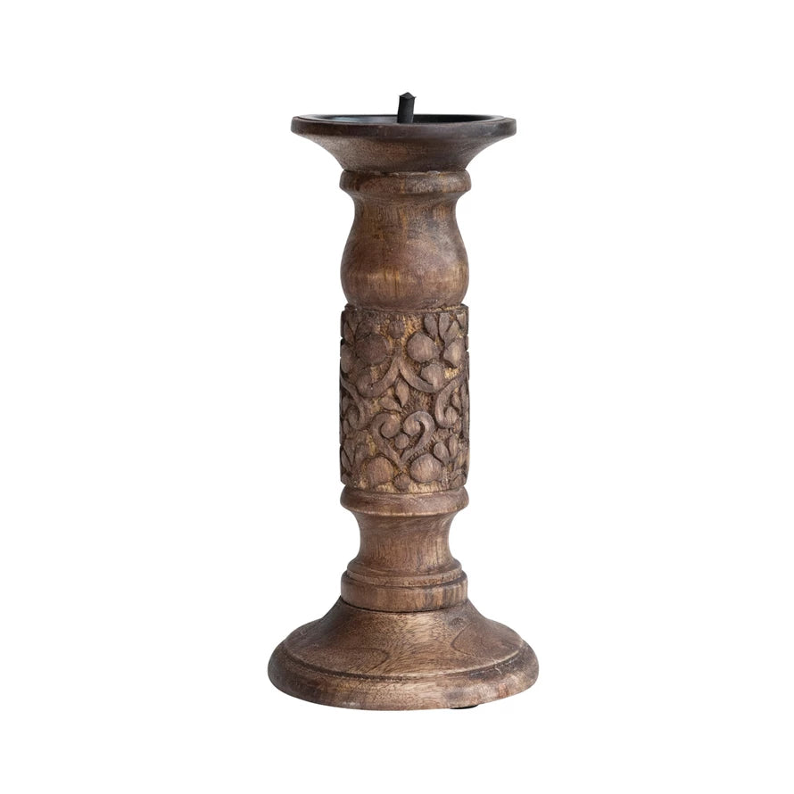 Mango Walnut Candle Holder