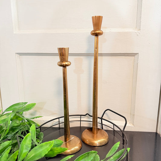 Antique Brass Candlesticks
