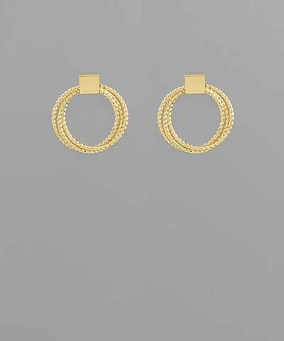 Chain Door Knocker Earrings