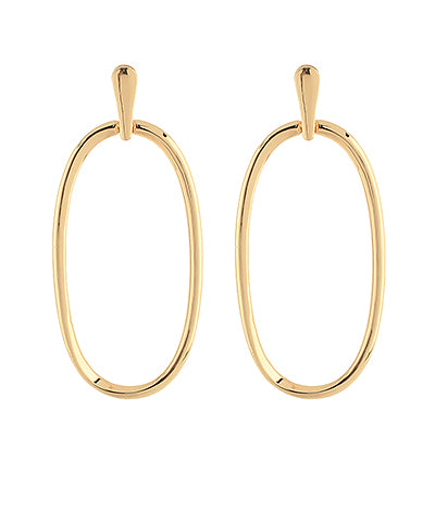 Oval Drop Earrings