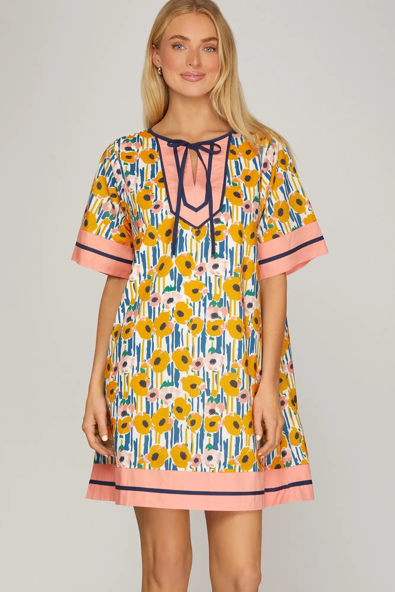 Printed Mini Dress