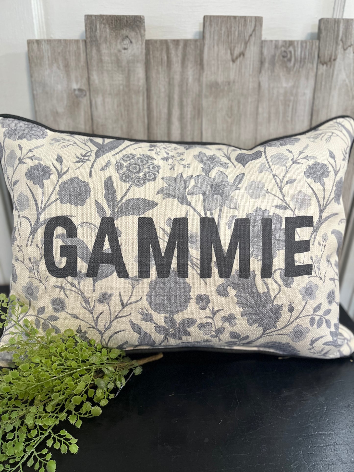Toile Family Pillow