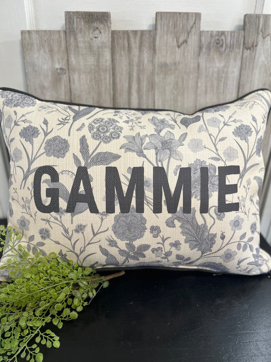 Toile Family Pillow