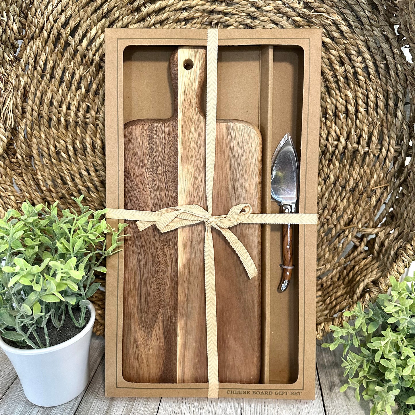 Acacia Cheese Board Set