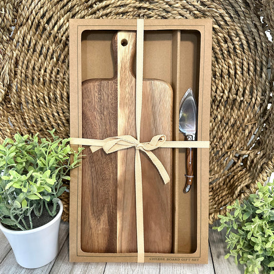 Acacia Cheese Board Set