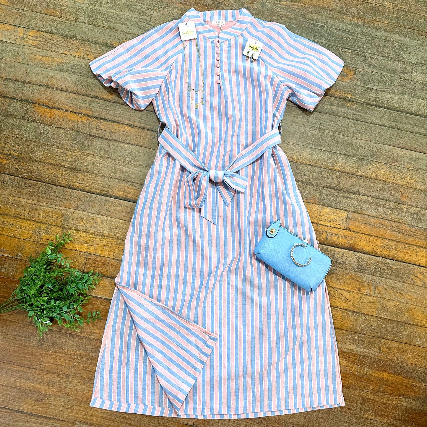 Stripe Midi Dress