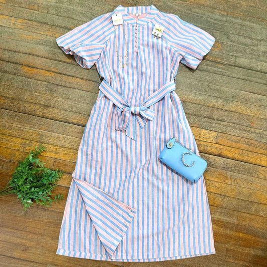 Stripe Midi Dress
