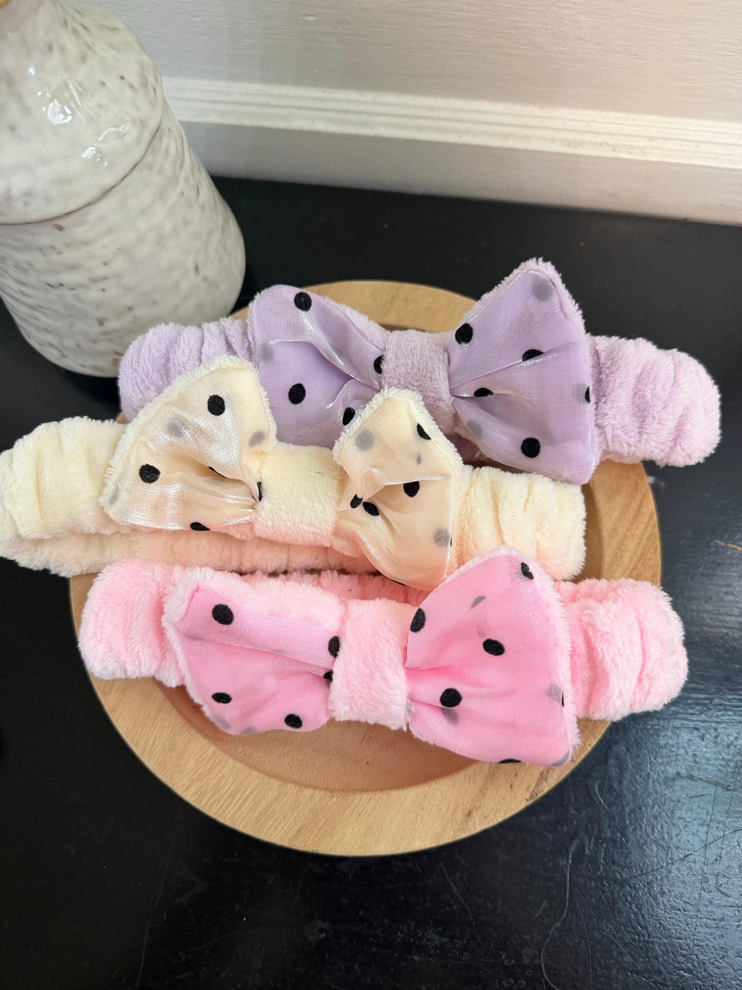 Polka Dot Spa Headband
