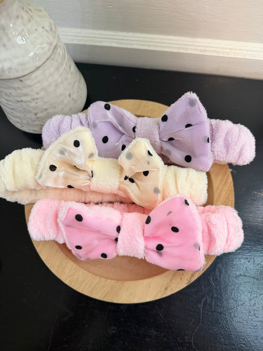 Polka Dot Spa Headband