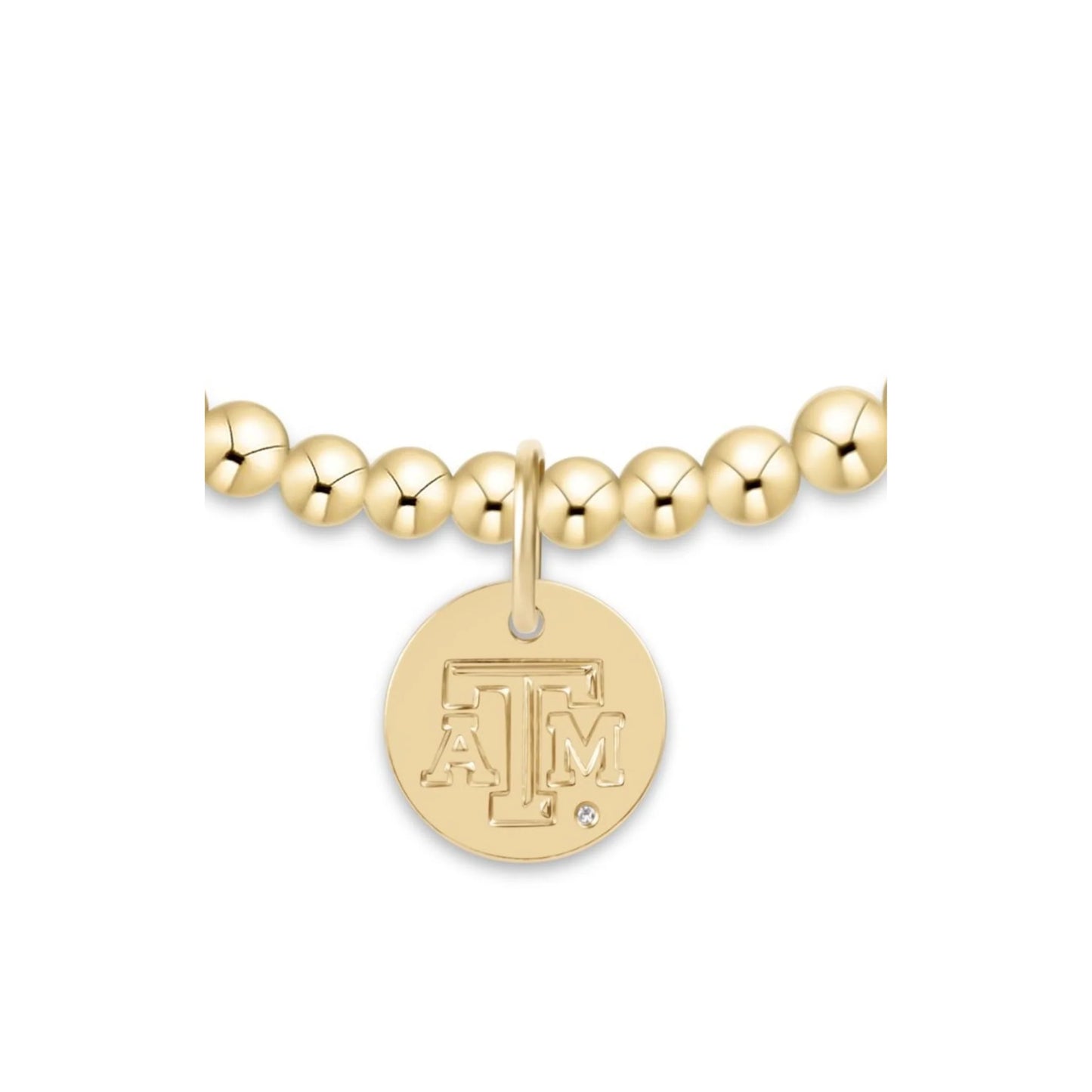enewton ecollegiate Extends Classic Gold 3mm Bracelet- Texas A&M Disc