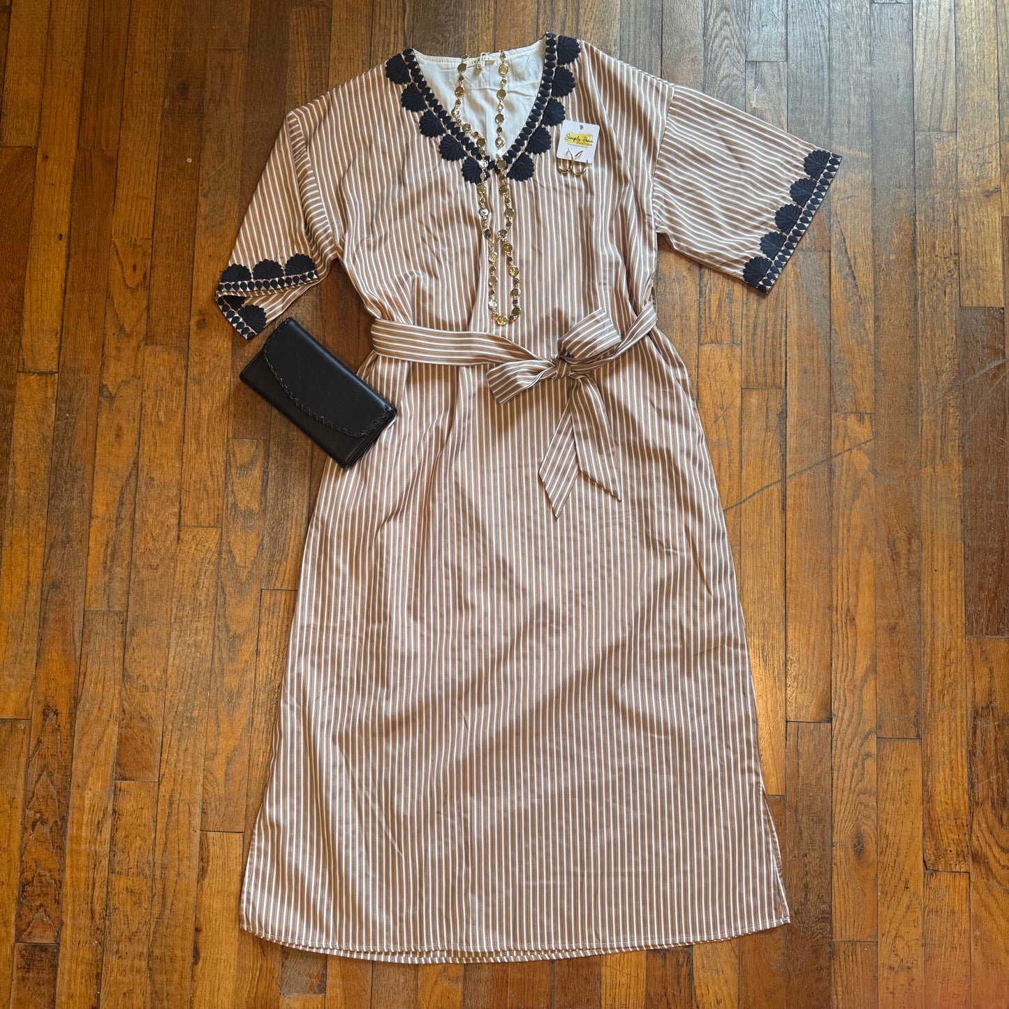 Stripe Midi Dress