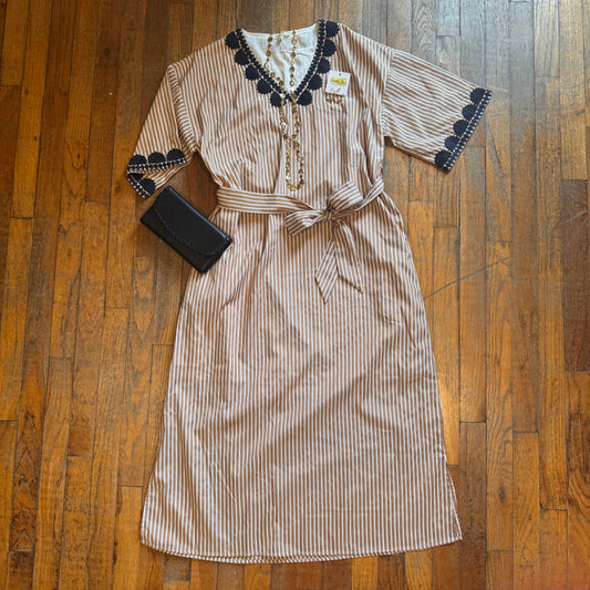 Stripe Midi Dress