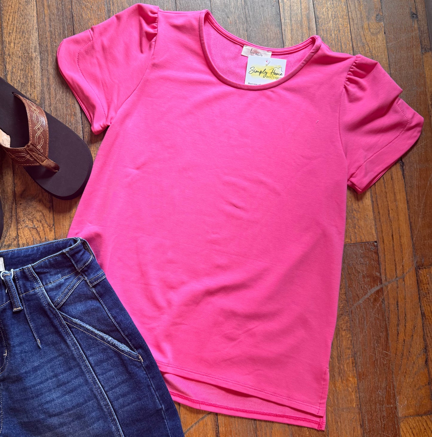 Short Sleeve Solid Top