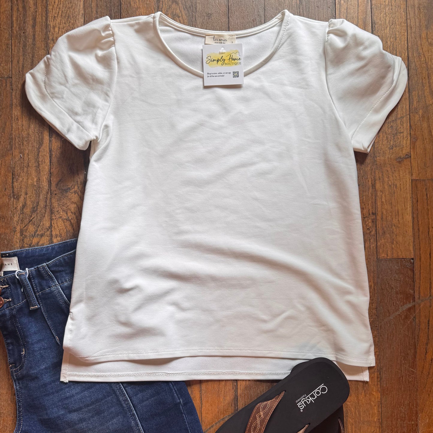 Short Sleeve Solid Top