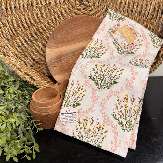 Botanical Sketchbook Trellis Dual Purpose Towel