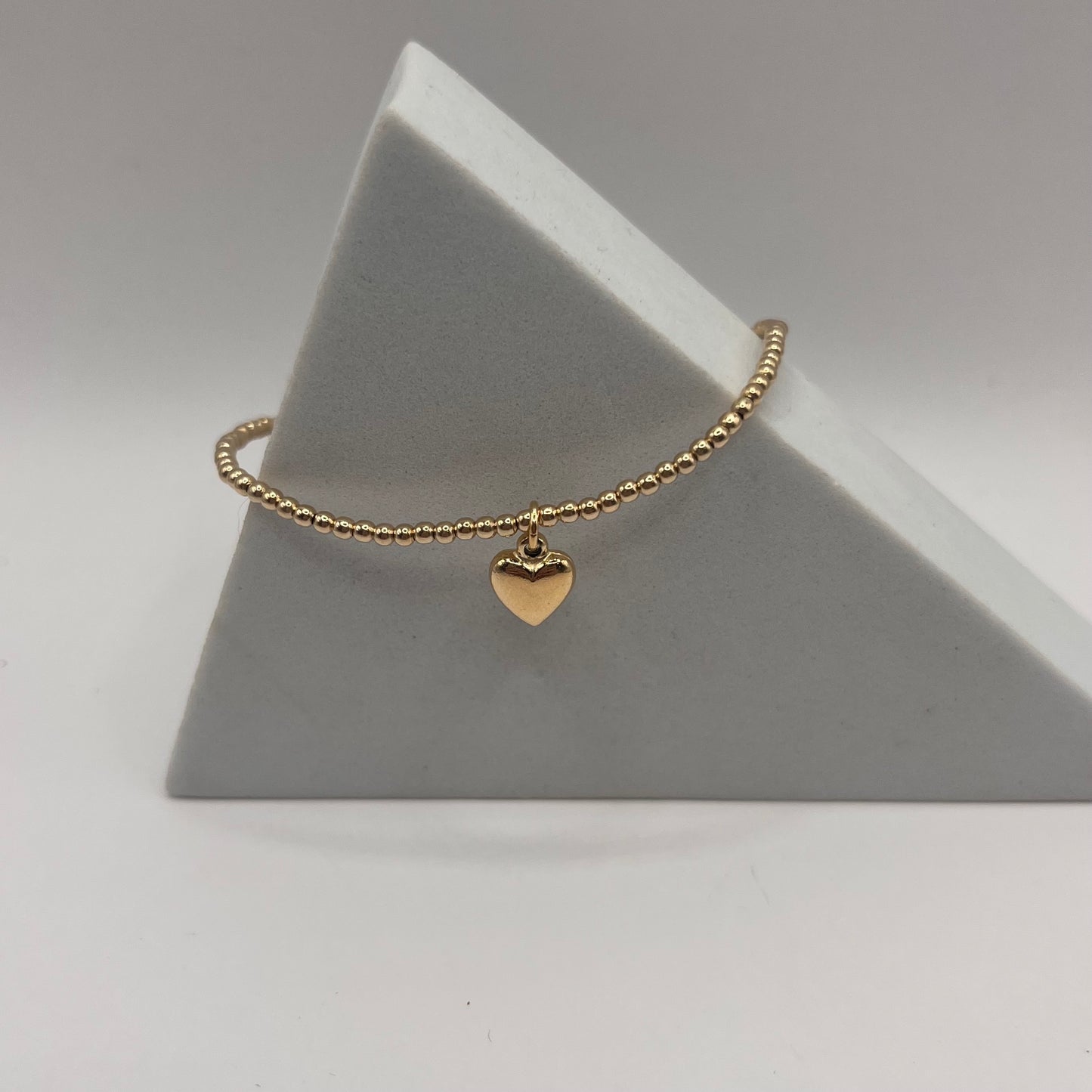 enewton Classic Gold 2mm Bracelet- Love Plush Gold Charm