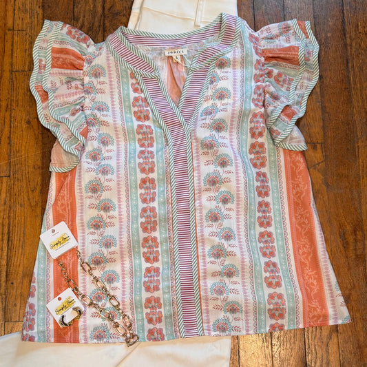 Boho Floral Top