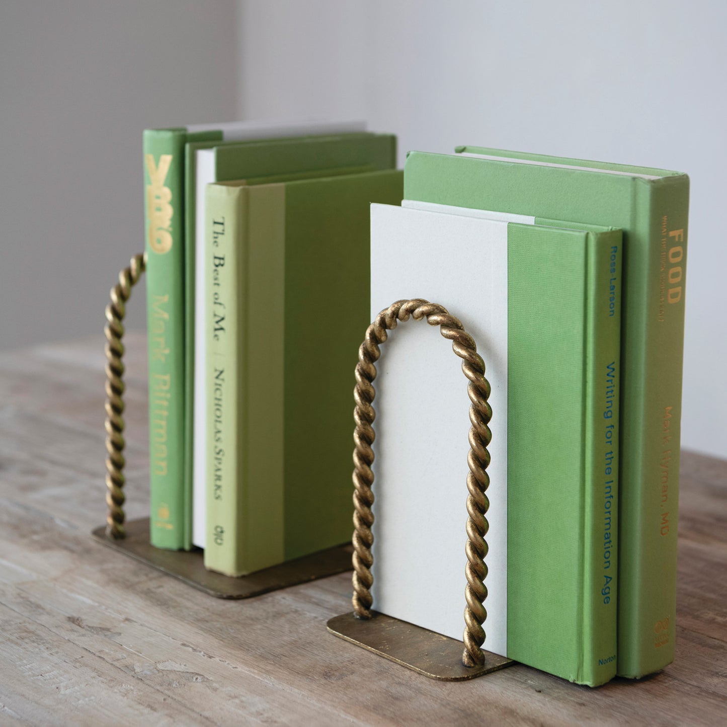 Twisted Metal Arched Bookends