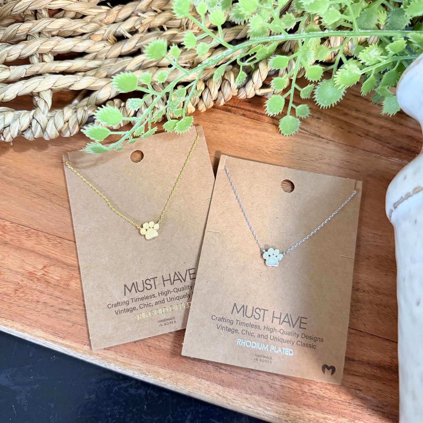 Paw Print Necklace