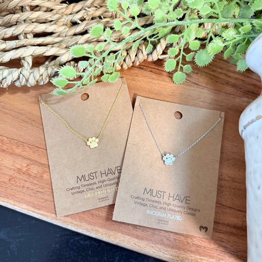 Paw Print Necklace