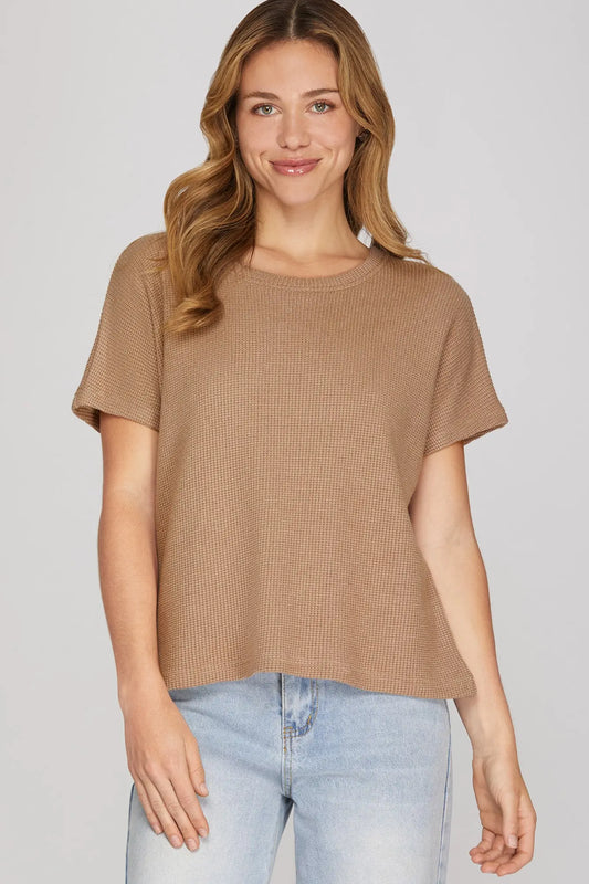 Drop Sleeve Knit Top