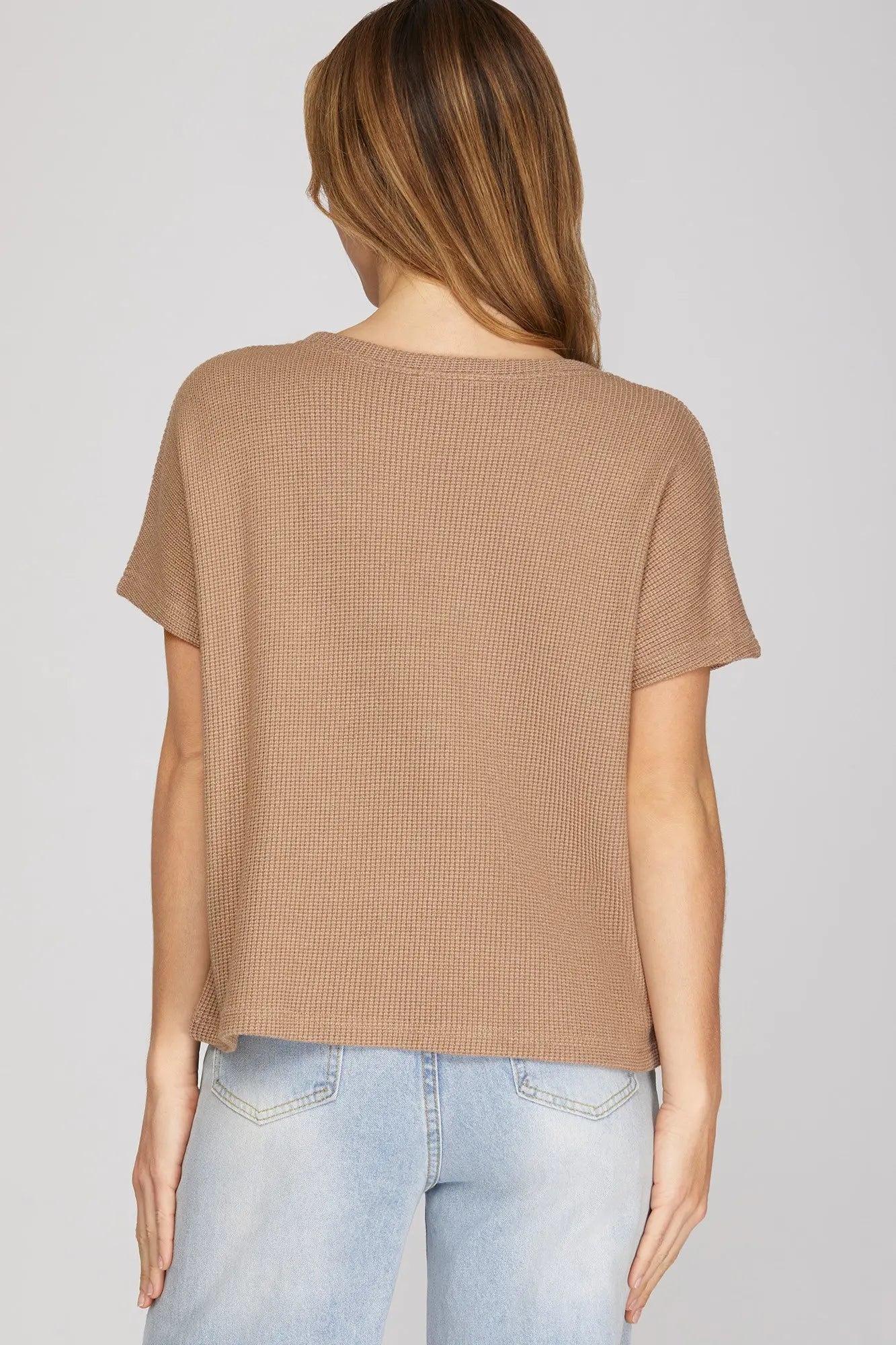 Drop Sleeve Knit Top