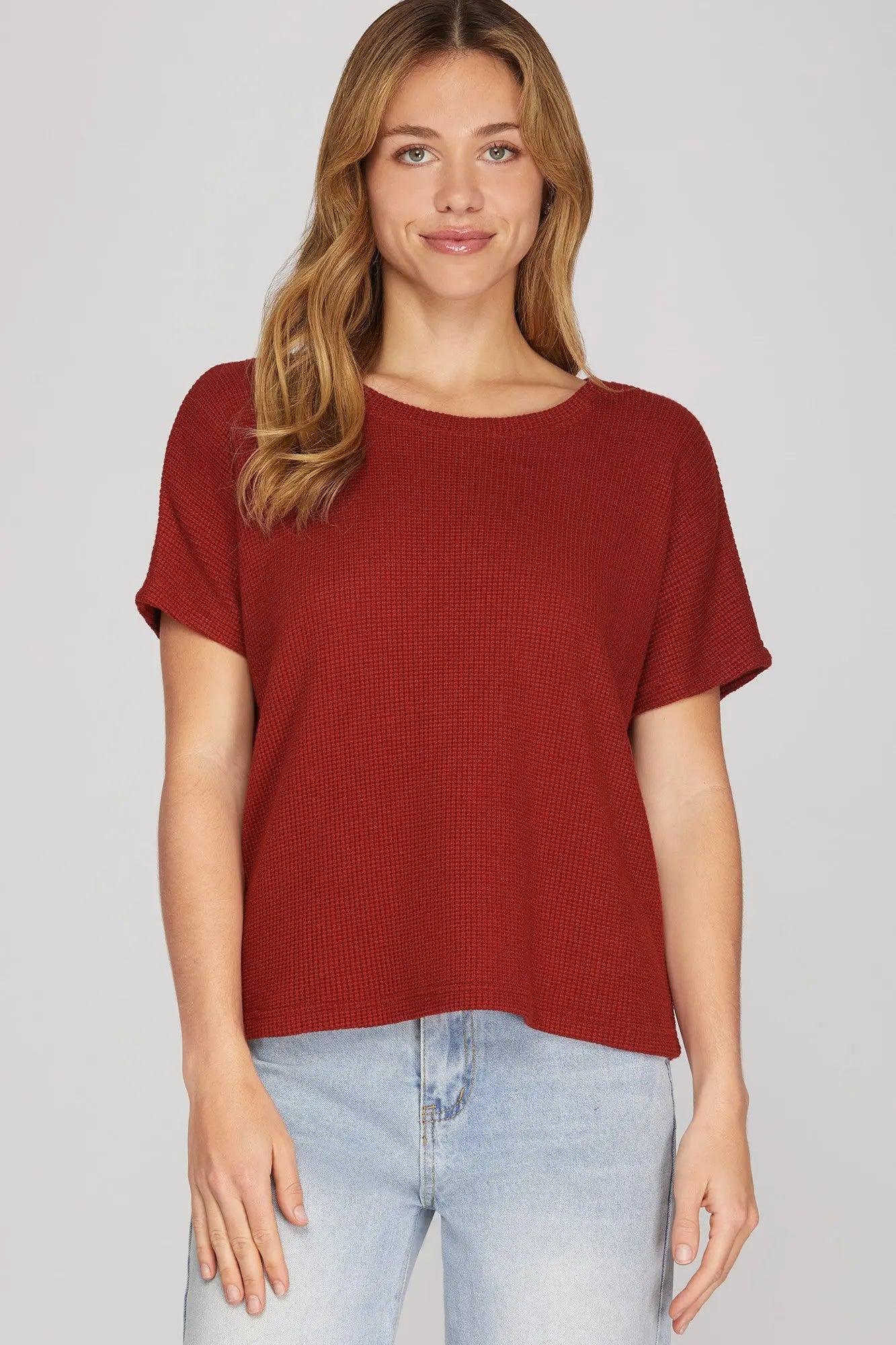 Drop Sleeve Knit Top