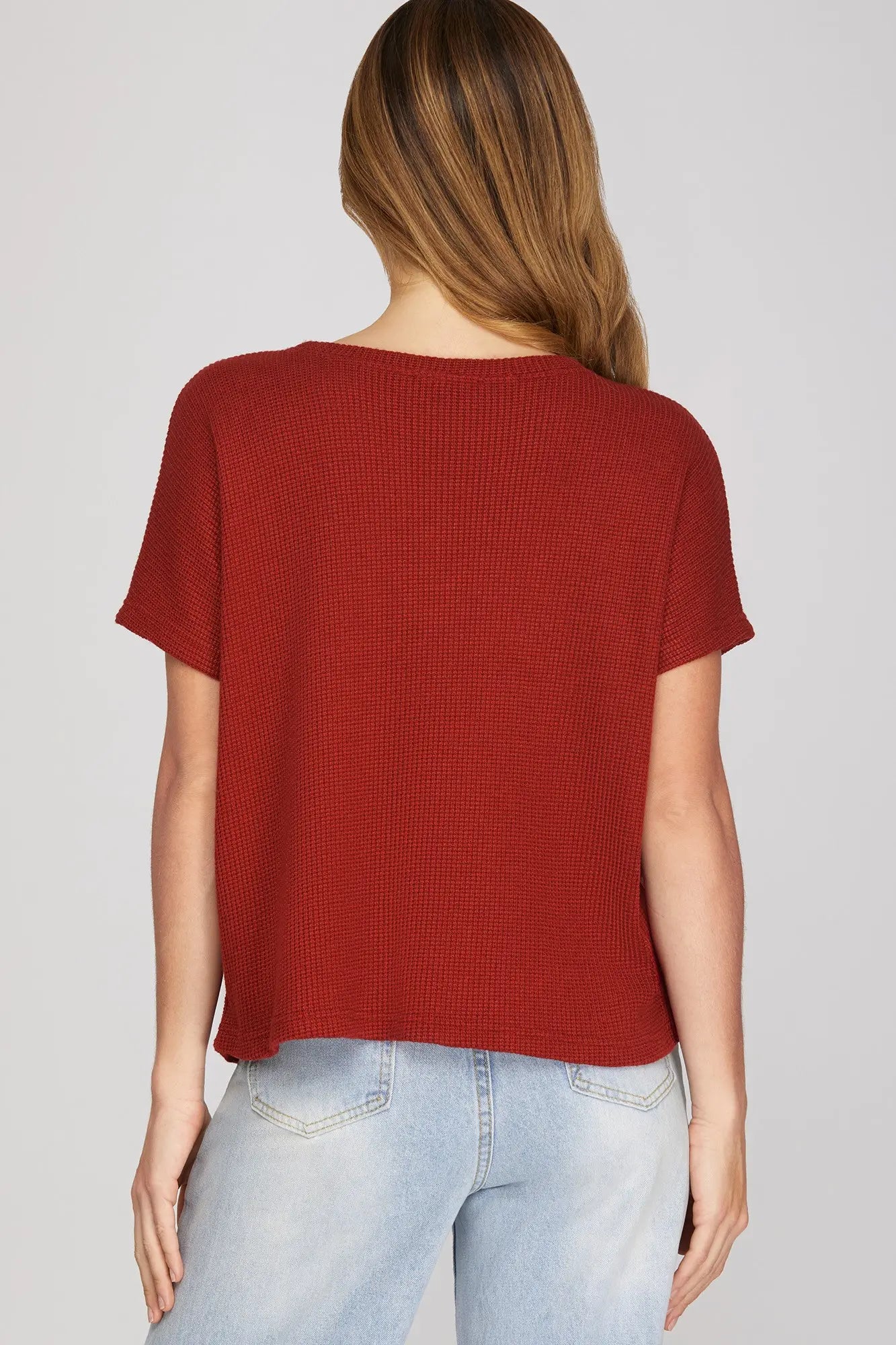 Drop Sleeve Knit Top