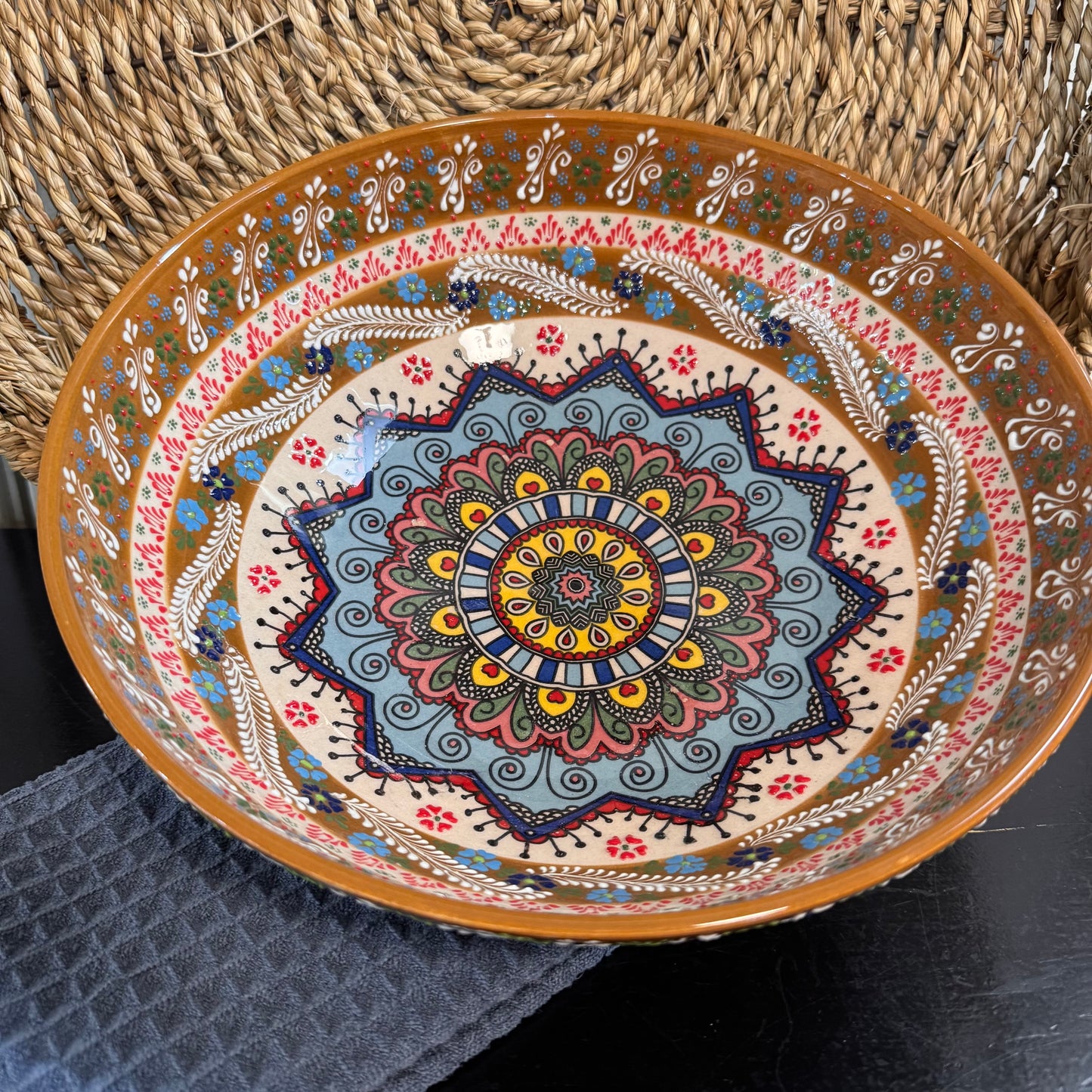 Hand Painted 12" Bowl