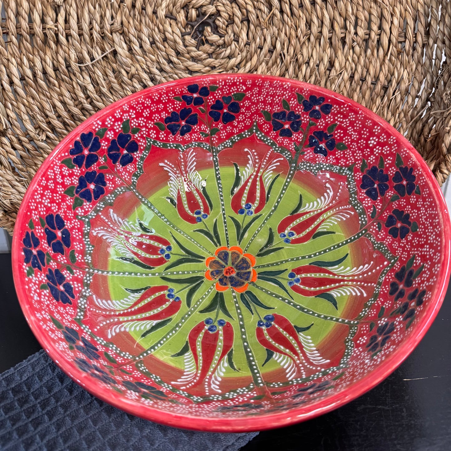 Hand Painted 12" Bowl