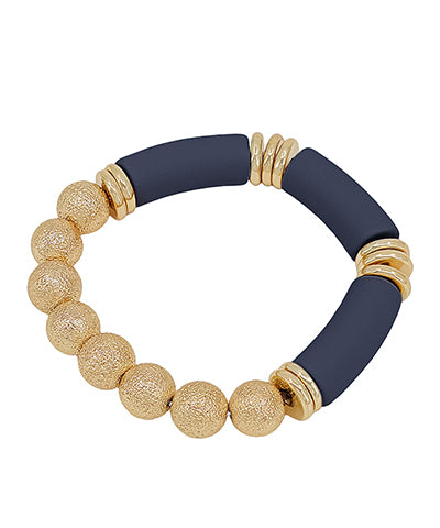 Tube & Beaded Bracelet