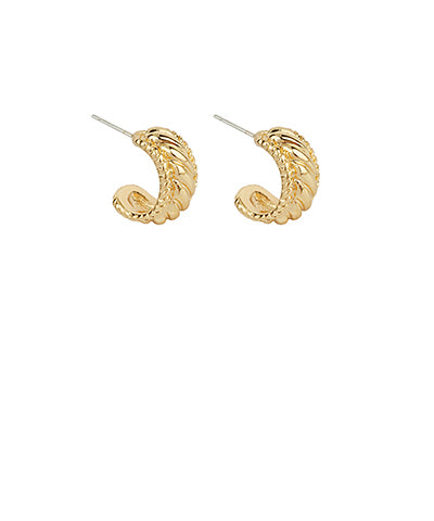 Text Hoop Earrings