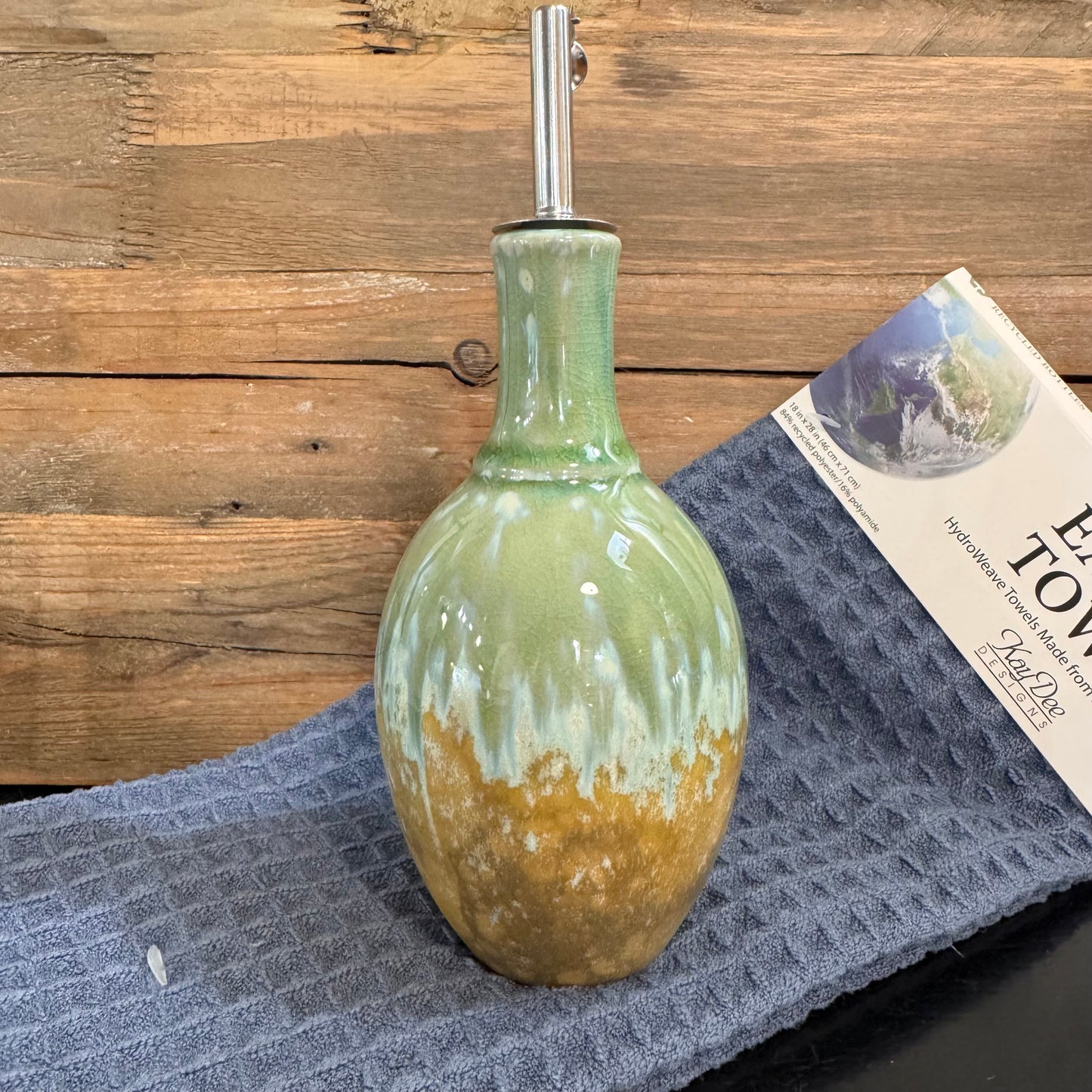 10 oz. Stoneware Oil Cruet